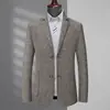 Chaqueta de traje para hombre talla extragrande primavera y otoño negocios talla grande tipo holgado para hombre gordo traje para gordo top casual
