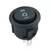 Interruptor tipo balancín KCD1 con certificación CE, forma de barco, negro, tres pines, tres velocidades, para apertura redonda pequeña de 20 mm
