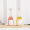 Venta Directa a Precio de Fábrica Botellas de Vidrio de Gama Alta Botellas de Vino de Rayas Verticales de Alto Valor Botellas de Vino de Frutas de Moda Botellas de Bebidas de Jugo Botellas de Vino Vacías