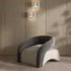Cadeira tigre da moda, sofá de um lugar, sofá de luxo leve para sala de estar/varanda de designer, adequado para apartamentos pequenos, sofá de lazer de alta qualidade