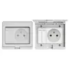 Comercio Exterior Ip55 Estándar Europeo Exterior Impermeable y a Prueba de Lluvia Enchufe de Interruptor Montado en Superficie Exterior 16A Estándar Alemán Estilo Británico Multifunción