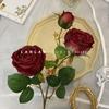 Fábrica por atacado 3 imperial concubina rosa comércio exterior casamento salão de casamento arranjo de flores decoração de sala de estar em casa flores falsas
