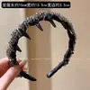 Diadema Coreana y Japonesa de Nuevo Estilo con Dientes de Cuentas Xiaomi para Mujer, Accesorio Decorativo de Moda para el Cabello de Celebridad de Internet para Exteriores con Corona Alta