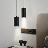 Lámpara de línea colgante para mesita de noche, estilo crema, entrada, barra, pequeña colina, veta de madera de nogal, lámpara colgante para el hogar, dormitorio, estilo chino nuevo