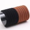 Liga para el cabello negra antideslizante de alta elasticidad toalla anillo para el cabello Amazon 5CM liga para el cabello sin costuras banda de goma accesorios para el cabello al por mayor