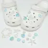 Accesorios Florales Perforados 3D Estilo Océano Iridiscente para Zapatos Desmontables Lindos Decoración de Estrella de Mar, Concha, Delfín Hebilla de Zapato Mayoreo