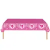 Decoración de Fiesta de Cumpleaños Nueva Barbie Rosa Transfronteriza Suministros Fiesta de Niñas Plato de Papel Servilleta Mantel Individual Vajilla Set