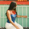 Chal Casual de Primavera 2026 Europeo y Americano para Mujer, sin Mangas, Cuello Redondo, Estampado de Letras Simple