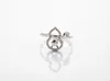 Anillo de Plata de Ley S925 con Perla de Calabaza para Mujer Nuevo Estilo Chino Diseño de Doble Perla Lujo Ligero Sensación de Alta Gama Anillo para el Dedo Anillo de Plata DIY