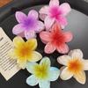 Grampo de Cabelo Grande Flor de Plumeria para Cabelos Grossos, Piranha de Alta Qualidade para Mulheres, Atacado Primavera e Verão