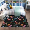 Alfombra de Piso de Dibujos Animados para Dormitorio al por Mayor Estilo Nuevo para el Hogar Alfombrilla para Gatear de Bebé Habitación Infantil Creativa Antideslizante Cobertura Total Engrosada