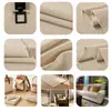 7 Rollos de Tela de Lino de 5 Hilos para Bolsas, Manualidades, Bolsos de Mano, Textiles para el Hogar, Muebles, Tela Gruesa de Algodón y Lino de 570g