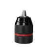 Portabrocas Sanou Totalmente Metálico de 0.8-10mm de Apriete Manual Auto-Bloqueante para Taladro Manual Eléctrico, Portabrocas Roscado 3/8-24Unf, Accesorios