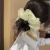 Caperucita Roja Mismo Estilo Atmósfera Anillo para el Cabello Estilo Coreano Industria Pesada Lentejuela Anillo Intestinal Grande Accesorios para Cola de Caballo Flor para el Cabello Diadema