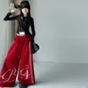 Conjunto de Menina Primavera e Outono 2026 Novo Casual Estilo Coreano Crianças Médias e Grandes Top com Estrela de Cinco Pontas Calça de Moletom com Strass Quente Tendência