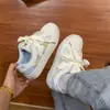 Zapatillas Deportivas Blancas Lindas Estilo Coreano con Lazo Niche para Mujer Primavera y Otoño 2026 Nuevas Ins Tendencia Estilo Pareja Mocasines Deportivos