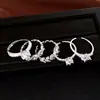 Anel Aberto Quadrado Redondo com Espiga de Trigo Cravejada de Diamantes Leve Luxo Sensação de Alto Padrão Anel de Dedo Retrô Design de Nicho Joia de Mão Versátil