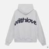 Sudaderas con capucha casuales holgadas personalizadas multicolor con letras de tendencia americana de otoño e invierno 2025 europeas y americanas al por mayor