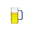 Quadrado Cor Handle Vidro Single-layer Cup Household Alto Valor de Cor Transparente Suco de Vidro Chá de Leite Beber Copo Doméstico