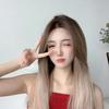 Pelucas de Encaje Explosiones de TikTok Tejidas a Mano Encaje Frontal Pintura París Tinte Cabello Lacio Mediano Largo Cobertura Completa de Cabeza Pelucas Artificiales