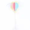 Bandera de decoración de pastel de nube de luna tridimensional estrellas amarillas bolas de pelo nubes tarjeta de horneado tapón de algodón de felpa