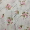 Tecido Jacquard 100% Algodão em Estoque, Tecido Estampado Festivo Risca de Giz 100% Algodão, Tecido Floral Pequeno para Roupas Infantis, Roupas Femininas e Acessórios de Cabelo