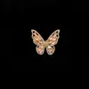 Anillo de mariposa transfronterizo nuevo temperamento anillo de diamante brillante joyería popular fábrica directa Super Brillante