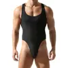 TAAUWELL especial para monos transfronterizos europeos y americanos para hombre, body sexy, camiseta sin mangas cómoda de canalé ajustada