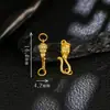Hebilla S de Plata S925 Chapada en Oro Estilo Antiguo Tara S Accesorio Pequeño DIY Moda Estilo Étnico Hebilla Qingyi Tocado Accesorio Pequeño