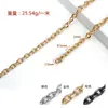 Cadena Decorativa de Aluminio en Forma de Cruz, Cadena de Aluminio Pequeña en Forma de O para Esquinas, Decoración Ligera de Borla para Lámparas, Accesorios de Cadena para Ropa