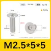 Tornillos para Máquina de Acero Inoxidable 304 de Cabeza Plana Hexagonal Delgada M1.4~M4 Estándar de Guangdong cm en Stock Tornillos Pequeños Planos Grandes