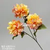 Flor artificial de batata-doce, dália de alta qualidade, dália artificial para móveis, flor decorativa com tom retrô e suave