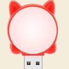 Luz inteligente de voz luz USB con control por voz luz LED con control por voz mini portátil caricatura gato lindo luz nocturna inteligente por voz