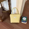 Nova Bolsa de Palha Tecida Simples para Mulheres Verão 2026, Bolsa de Mão Estilosa e da Moda, Bolsa Transversal Versátil para o Dia a Dia