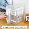Caixa de armazenamento de documentos A4 caixa organizadora de suprimentos para recibos de documentos para mesa de escritório fivela dupla transparente caixa de arquivo