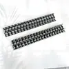 Suporte de azulejos de mahjong acrílico xadrez preto e branco personalizado com design de borda reta em U, expositor de mesa de mahjong atacado