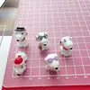 Acessórios de resina de cachorrinho fofo de desenho animado tridimensional cola cremosa diy capa de celular grampo de cabelo chaveiro pingente balanço de carro