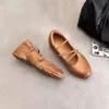 Zapatos Mary Jane Retro con Tira Cruzada para Mujer Tacón Grueso Estilo Oculto para Aumentar la Altura Viaje Diario Bailarinas con Moda Otoño 2026