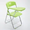 Silla Plegable de Entrenamiento con Mesa, Taburete de Conferencia, Silla para Institución de Enseñanza y Capacitación Estudiantil con Pizarra, Estructura Integrada de Plástico y Acero