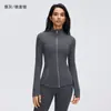 Chamarra de yoga de manga larga para otoño, chamarra deportiva elástica ajustada para mujer, adecuada para actividades al aire libre como ciclismo, correr y fitness, modelo D26110