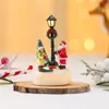 Nuevos Adornos Navideños de Resina Luminosos Casa Pequeña Decoraciones Navideñas Adornos de Farola Regalos de Navidad