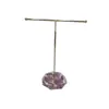 Suporte para Exibição de Joias Colar Simples Base de Resina Personalizada Suporte de Exibição de Pulseiras Barra em T Multicamadas de Metal Rack de Armazenamento para Exibição de Joias