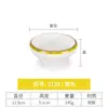 Mesa estilo palacio chino de melamina vajilla comercial color esmalte juego de cuatro piezas hotel imitación porcelana platos pequeños taza cuchara