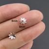 Accesorios de joyería de aleación DIY pétalos huecos soporte de flores cuentas espaciadoras para pulsera cuentas de posicionamiento material de capullo de flor V149