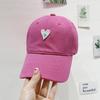 Gorra de Béisbol Love para Niña Talla Grande Cabeza Grande Gorra de Copa Suave Cara Redonda Cara Cuadrada Usable Estilo Coreano Sombrero Lindo de Moda