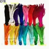 Plumas de Cola de Gallo de Colores Teñidas Cola de Gallo Macho Plumas de Gallo cosplay DIY Plumas Decorativas 40-45CM