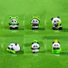 Micro-Paisaje Creativo Lindo Rana Panda Muñeca Decoración DIY Accesorios para Colgar Mini Coche Adornos de Escritorio