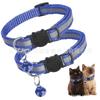 Collar para Gato con Cabeza de Gato Reflectante Colorido 1.0 de Venta Caliente Transfronteriza Collar para Gato Mascota Gato Campana Collar Listo para la Venta