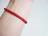 3808 Pulsera de cuerda roja tejida a mano del año de nacimiento para pareja amantes pulsera de cuentas de jade Pulsera de Nudo de Diamante