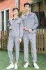 Traje de manga longa para primavera e outono, roupas de proteção do trabalho, masculino, posto de gasolina, faixa refletora, vestuário de fábrica, macacão antiestático da State Grid